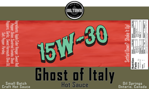 15W-30 Ghost of Italy Hot Sauce