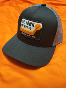 Black & Grey Trucker Patch Hat