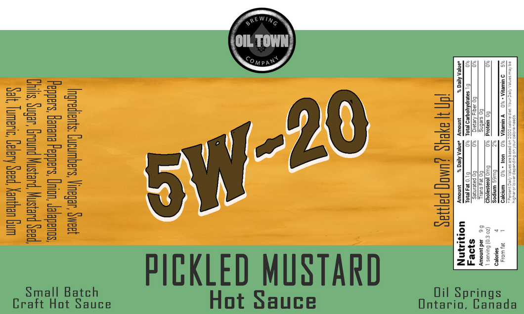 5W-20 Pickled Mustard Sauce